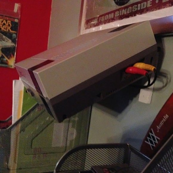Nintendo NES Wall Mount Brackets Console Holder System Stand Mountable - Picture 1 of 6